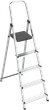 Алюмінієва одностороння драбина ModernHome by Multistore 5 сходинок складна з платформою WK4026-5 (5905817009268) - зображення 3