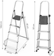 Алюмінієва одностороння драбина ModernHome by Multistore 5 сходинок складна з платформою WK4026-5 (5905817009268) - зображення 10