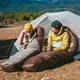 Спальник Naturehike пуховий 205х80 см коричневий 400 г нейлон 20D (677985) - зображення 5