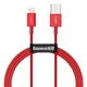 Кабель Baseus Superior Series Fast Charging Lightning 2.4A 1m, Red (CALYS-A09) - изображение 1