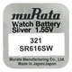 Батарейка в годинник muRata SR616SW 321 - изображение 3