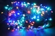 Гирлянда нить светодиодная 300 LED теплый свет с эффектом флеш на черном проводе для праздничного декора дома 30 метров - изображение 6