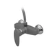 Смеситель для душевой кабины Plamix CEZAR-003 SET Graphite цвет графит из термопластика (со шлангом, лейкой и кронштейном (PM068 - изображение 4