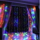 Гирлянда штора USB разноцветная, 3х3 м, 300LED + пульт на 8 режимов - изображение 3