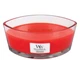 Ароматична свічка Woodwick Ellipse Crimson Berries з ароматом різдвяних ягід 453 г - зображення 1