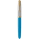 Ручка перьевая Parker PARKER 51 Premium Turquoise GT FP F 56 411 - изображение 2