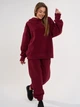Спортивный костюм на флисе женский ISSA PLUS 14876A XL Бордовый (issa2007682667048) - изображение 1