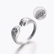 Кільце Fashion Jewerly Лапки котика, регульоване, срібло 925, сріблястий колір (SVS) - зображення 5