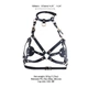 Портупея на грудь LOCKINK SEVANDA Queen Chest Harness with Removable Bra, чорна, зі знімними пестис - изображение 7