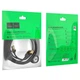 Патч-корд Hoco US02 Level pure copper gigabit ethernet cable ( L-3M ) Чорний - зображення 2