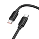 Кабель Hoco X115 Surpass 240W fast charging data cable Type-C to Type-C Чорний - изображение 1