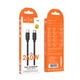 Кабель Hoco X115 Surpass 240W fast charging data cable Type-C to Type-C Чорний - изображение 2