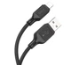 Кабель Hoco X90 Cool silicone charging data cable for Lightning Чорний - изображение 1