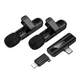 Мікрофон-петличка Hoco L20A Fair dual-mic wireless microphone(iP/Type-C) Чорний - изображение 3