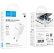 МЗП Hoco C145A Charm single port QC3.0 charger(EU) Білий - изображение 2