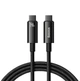 Кабель Baseus Tungsten Gold Fast Charging Data Cable Type-C to Type-C 240W 1m Чорний - изображение 1