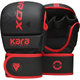 Рукавички греплінгові для ММА RDX F6 KARA Matte Plus розмір S/M, чорно-червоні - изображение 1