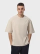 Набор футболок хлопковых длинных мужских Ray Oversize U0104M-3PACK3 S/M 3 шт Бежевый/Коричневый/Бордовый (RAY2000000038155) - изображение 2