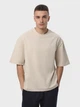 Набор футболок хлопковых длинных мужских Ray Oversize U0104M-Cream-Brown 2XL/3XL 2 шт Бежевый/Коричневый (RAY2000000037639) - изображение 2