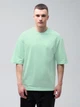 Набор футболок хлопковых длинных мужских Ray Oversize U0104M-3PACK1 L/XL 3 шт Бежевый/Светло-зеленый/Лиловый (RAY2000000037981) - изображение 3