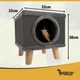 Когтеточка-домик для кошек Purlov с лежанкой и игрушкой - изображение 8