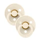 Пустушка BIBS 0-6 m Colour Latex Round Ivory 2 шт - изображение 5