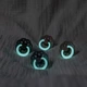 Пустушка BIBS 0-6 міс Latex Round Boheme GLOW - Vanilla - изображение 3