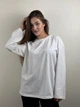 Жіночий лонгслів оверсайз жіночий BEAYDO L-XL молочний - зображення 2