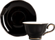 Filiżanka ze spodkiem Homla Barik czarna 0,15 l (5906496750472) - obraz 1