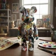 Фигурка Статуэтка Беарбрик Bearbrick Disney x Keiichi Tanaami Mickey Mouse 400% 28 см Разноцветный (28324) - изображение 4