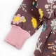 Теплый комбинезон для девочки Dexter`s с цветами coffee flower 74 см коричневый - изображение 4