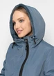 Пальто с капюшоном из экомеха 1062-1M-C Бирюзовый M - изображение 7