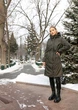 Пальто с капюшоном из экомеха 1062-1M-C Хаки M - изображение 15