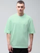 Набор футболок хлопковых длинных мужских Ray Oversize U0104M-4PACK3 S/M 4 шт Светло-зеленый/Голубой/Темно-серый/Черный (RAY2000000038513) - изображение 2