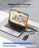 Кабель Silkland USB C 20Gbps (0.3м), 240W PD, USB 3.2 Gen 2x2, 5K/4K 60Hz, для SSD, eGPU, Dock - изображение 6