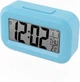 Цифровий LED-будильник N05-0730 (Синій), настільний годинник, 12/24г, Snooze, Дата, Температура - зображення 3