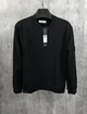 Чоловічий бавовняний світшот Stone Island 830032 чорний XS - изображение 1