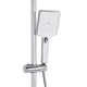 Душова система універсальна Qtap Presto на три споживачі (з виливом) QTPRE111CRW45580 Chrome/White - зображення 5