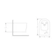 Биде подвесное Q-TAP Swan белое QT16555379W - изображение 8