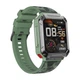 Смарт-часы с наушниками LEMFO T93 силиконовый ремешок Black Green (16343) - изображение 1