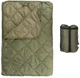 Кемпинговое одеяло с чехлом Army Olive 150×200 см KT7001001— с кнопками, позволяющими использовать как пончо - изображение 2