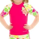 Топ солнцезащитный для девушек Aqua Speed T-SHIRT FLOWER 2123 розовый, мультиколор Дети 122 см - изображение 1