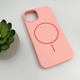Защитный чехол-накладка Cosmic Silicone Case Magnetic для Apple iPhone 14 Shiny Pink (SilMag14-52) - изображение 3