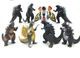 Набор фигурок Годзилла Мега Король монстров Mecha Godzilla Monster King 8 шт 10 см - изображение 4