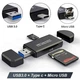 Кардидер Iahead 3 в 1 TF/SD, USB 2.0, OTG MicroUSB - Type C - изображение 2