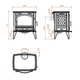 Чавунна піч Dovre 640 WD - изображение 4
