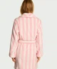 Теплий, плюшевий халат у рожеву смужку (XL/XXL) Victoria's Secret - зображення 2
