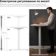 Стол с электрорегулировкой высоты RZTK eDesk Basic 2 1000 х 600 мм White - изображение 4