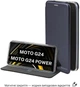 Чохол-книжка для смартфона BeCover Exclusive для Motorola Moto G24/G24 Deep Blue (BC_711485) - зображення 6