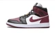 Кросівки Air Jordan Wmns 1 Mid Se Black/Bordo CZ4385-016 38 - зображення 2